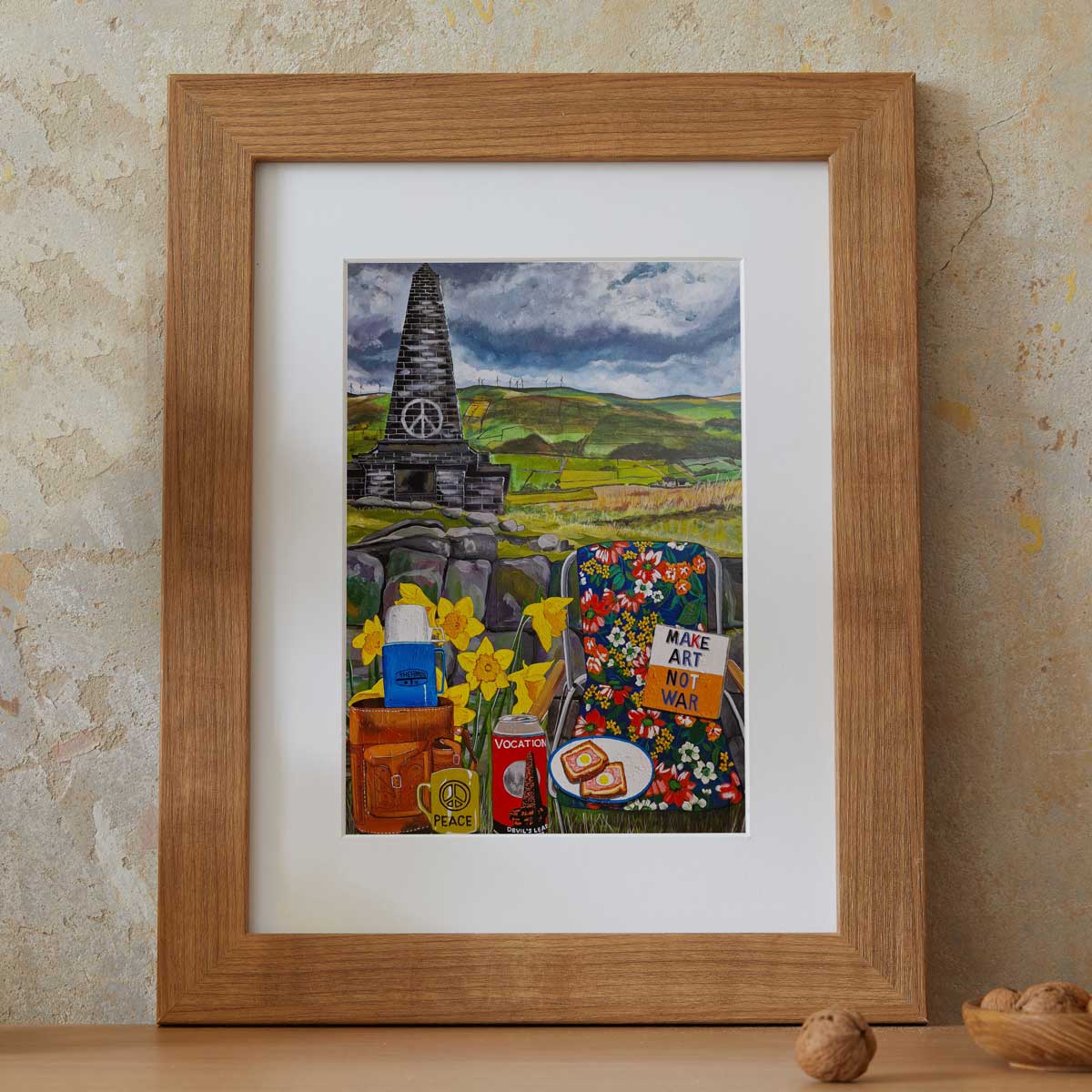 Donna Flowers-Dorning -  Make Art Not War - A4 print artwork