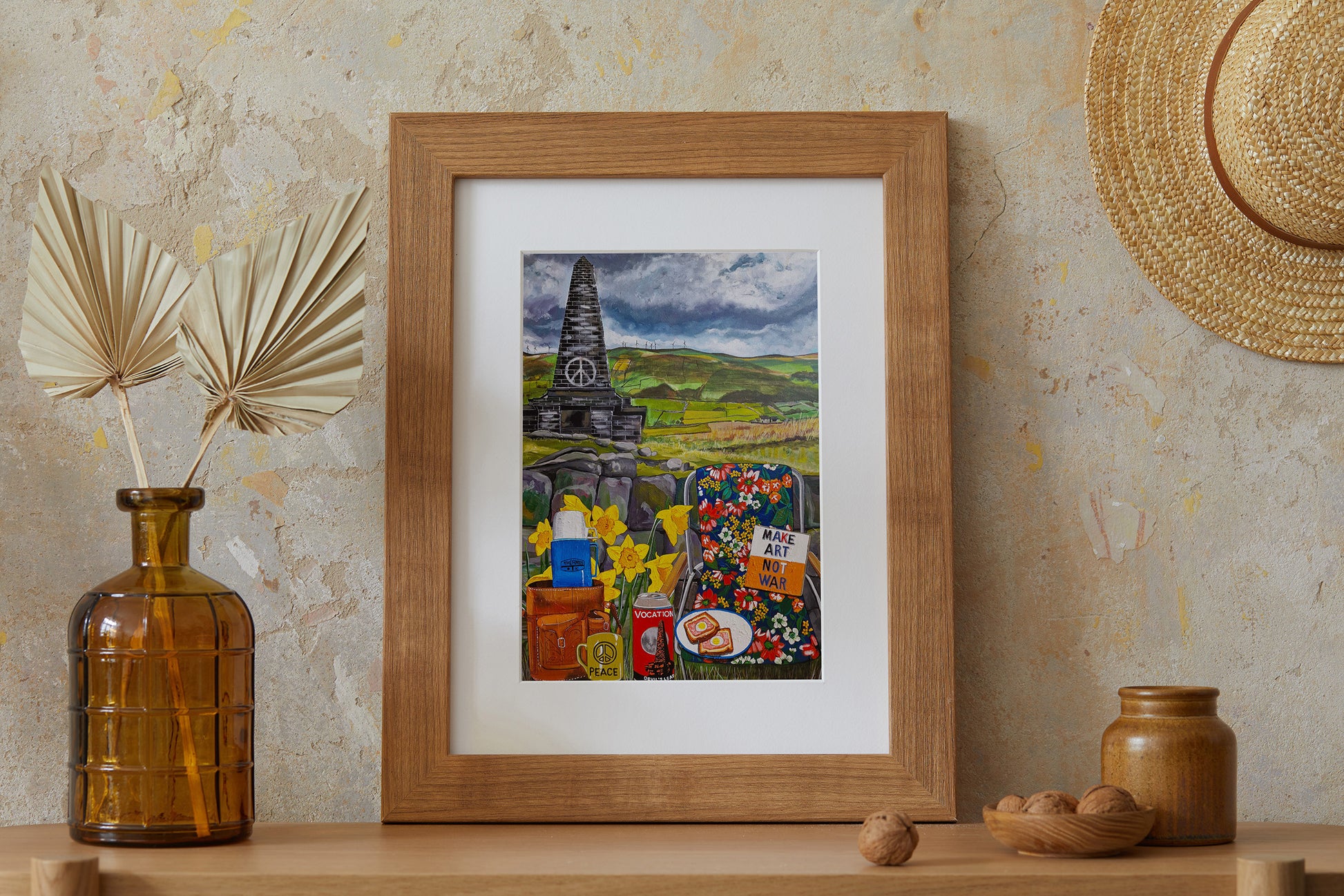 Donna Flowers-Dorning -  Make Art Not War - A4 print artwork