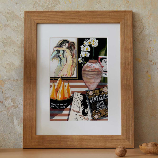Donna Flowers-Dorning -  Ode to Anne Lister - A4 print artwork Gentleman Jack Heart Gallery