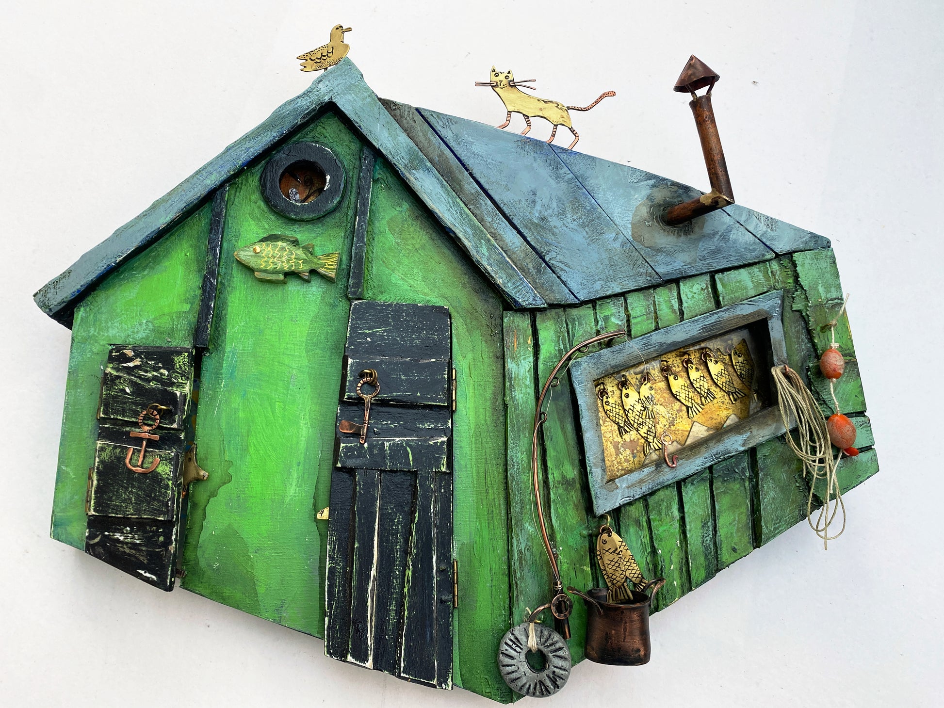 Frances Noon fisherman's  Hut wall piece