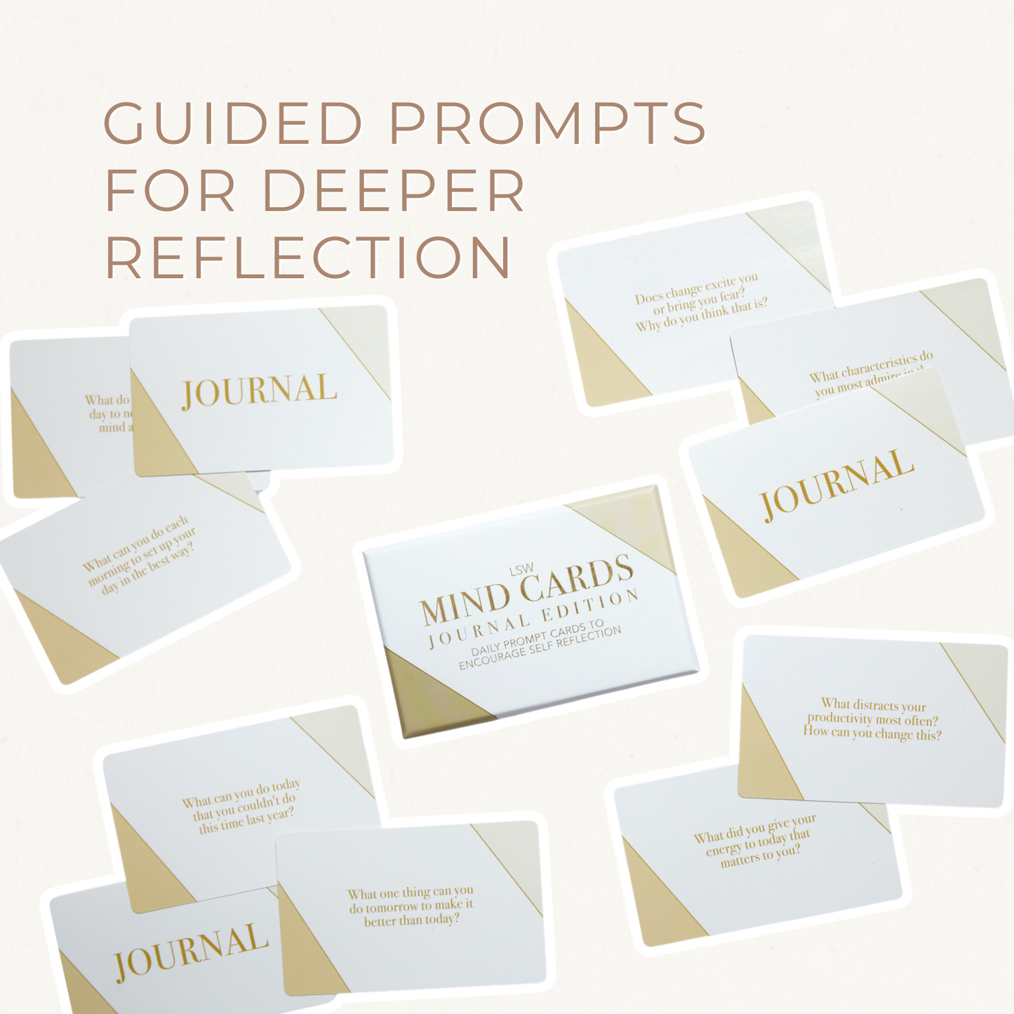 LSW Mind Cards Journal Edition guided prompts for deeper reflection for Heart Gallery