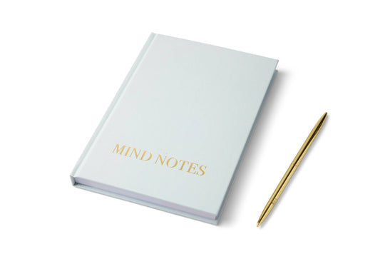 LSW Mind Notes pale blue journal and pen