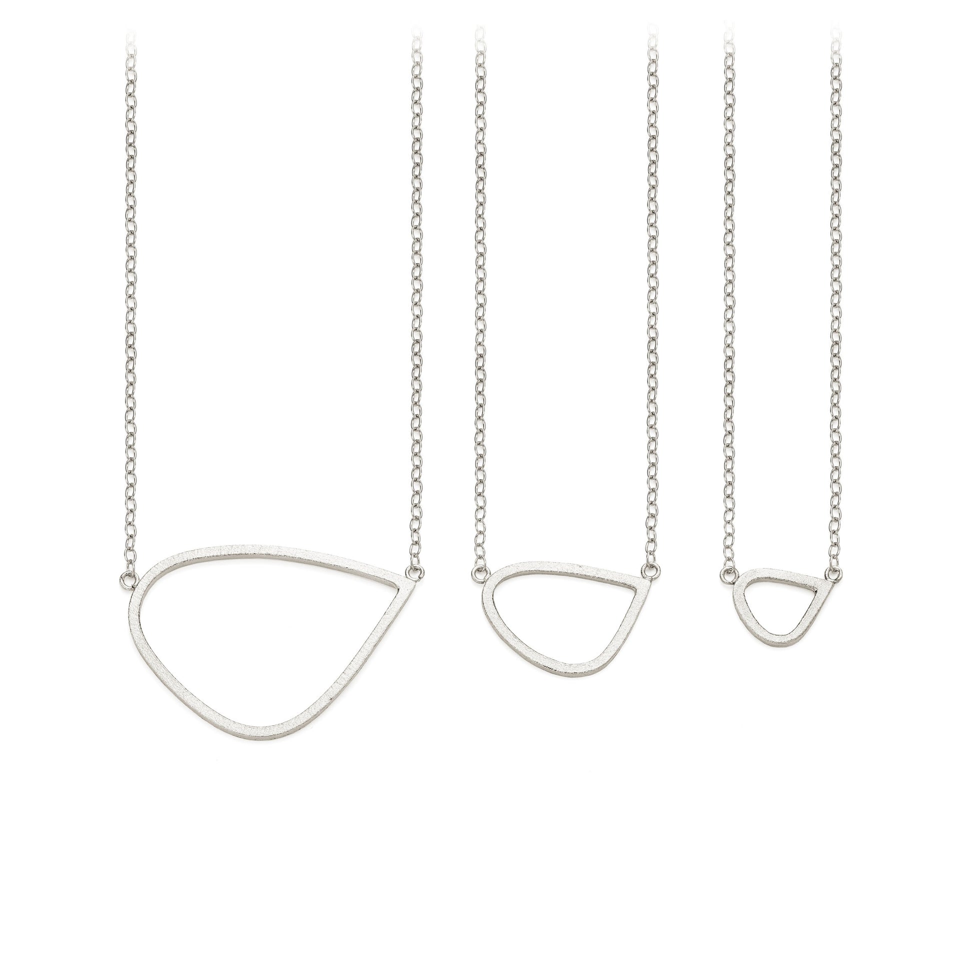 Leoma Drew - Frosted Silver Single Wing Pendant Jewellery Heart Gallery