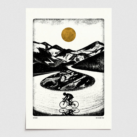 Luke Holcombe - Mountain High Collection - Switchback artwork A4 print Heart Gallery