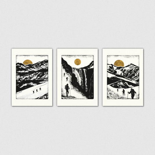 Luke Holcombe - Explore - Pack of 3 cards artwork greetings cards Heart Gallery