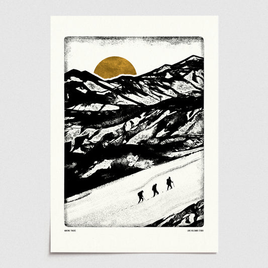 Luke Holcombe - Explore - Making Tracks artwork A4 print