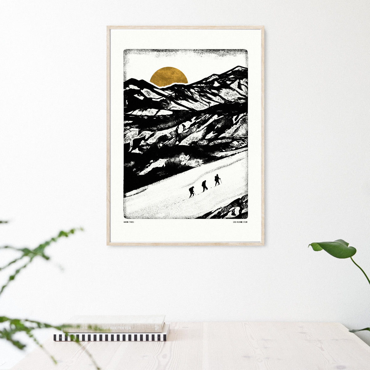Luke Holcombe - Explore - Making Tracks artwork A4 print