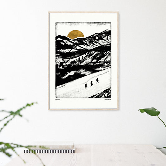 Luke Holcombe - Explore - Making Tracks artwork A4 print