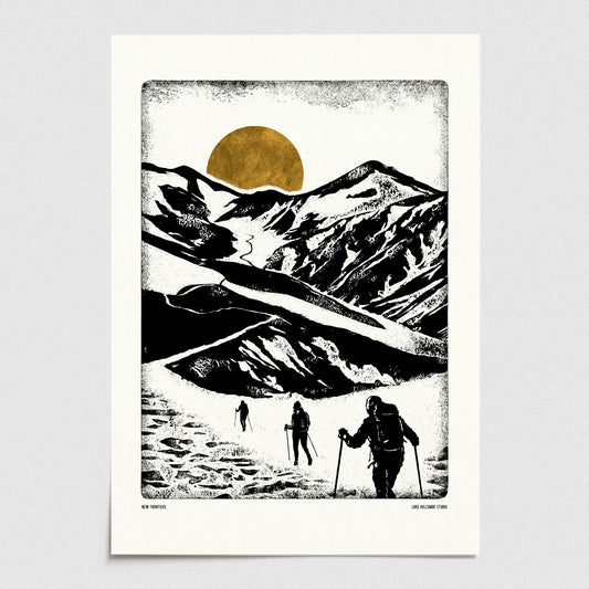 Luke Holcombe - Explore - New Frontiers artwork A4 print