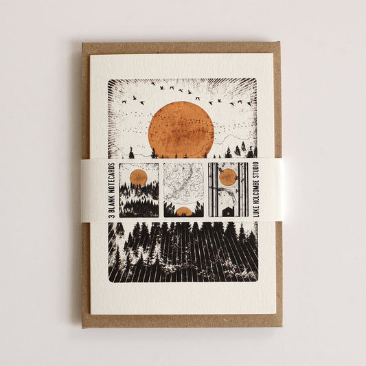 Luke Holcombe - Wilderness - Pack of 3 cards greetings cards Heart Gallery