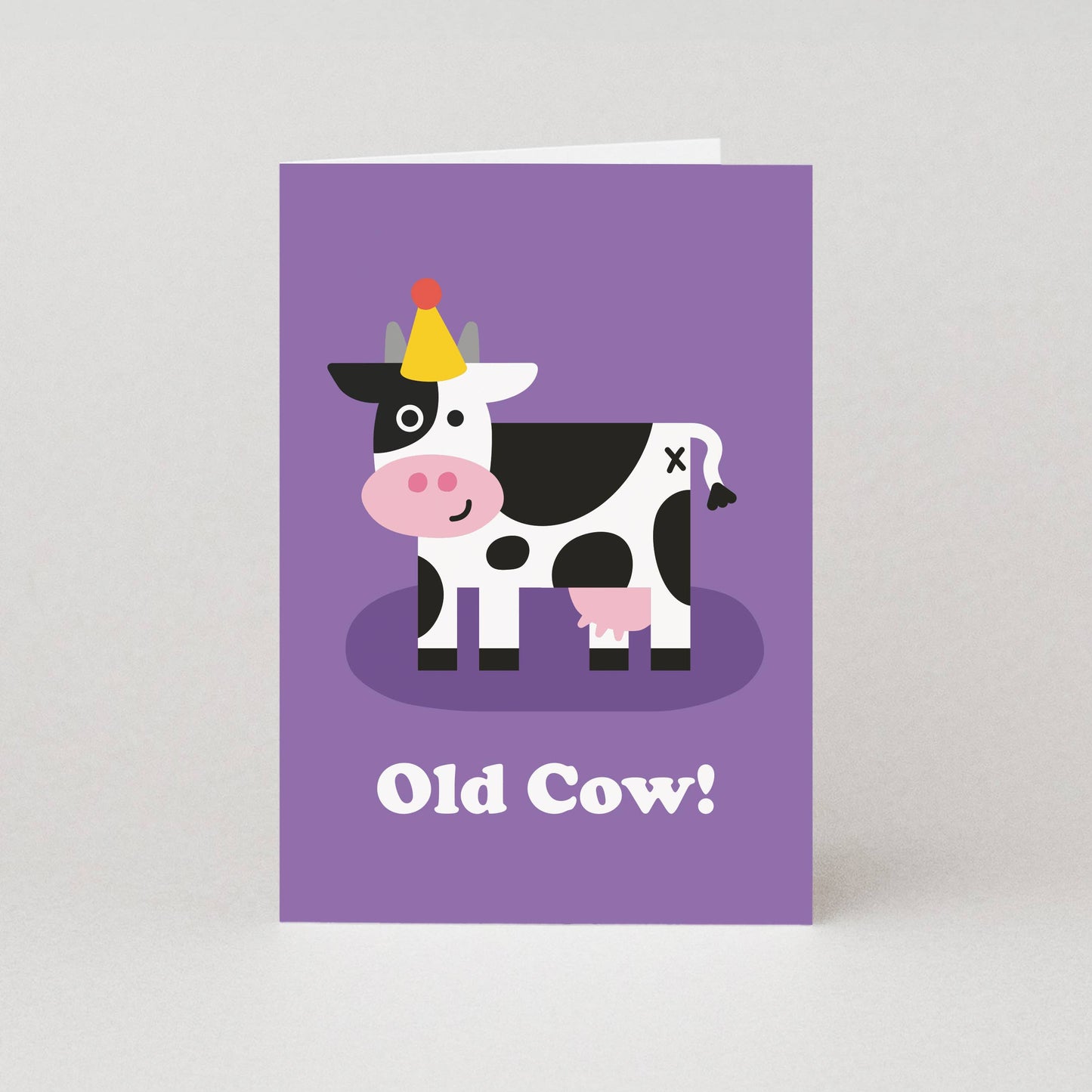 Old Cow Birthday Card by Studio Boketto