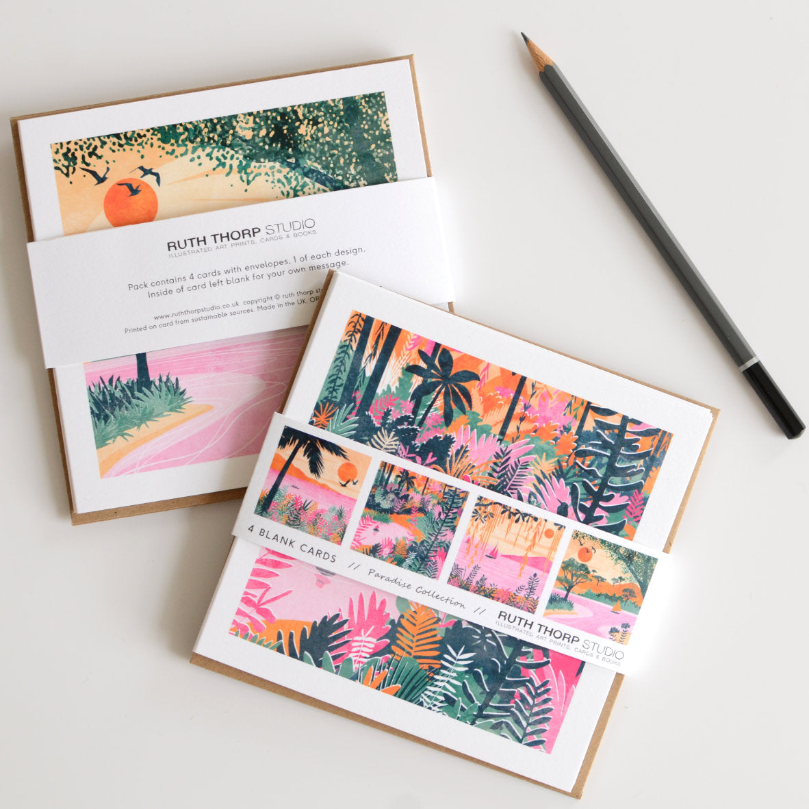Ruth Thorp - Paradise - Pack of 4 Cards artwork