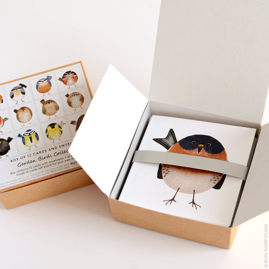 Ruth Thorp - Garden Birds - Box of 12 Cards artwork