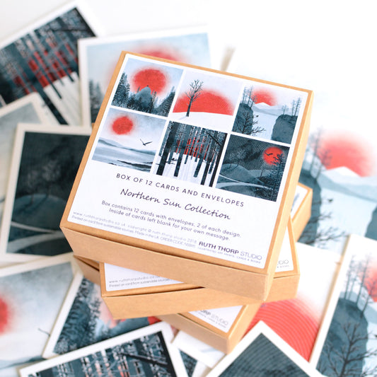 Ruth Thorp - Northern Sun - Box of 12 Cards artwork