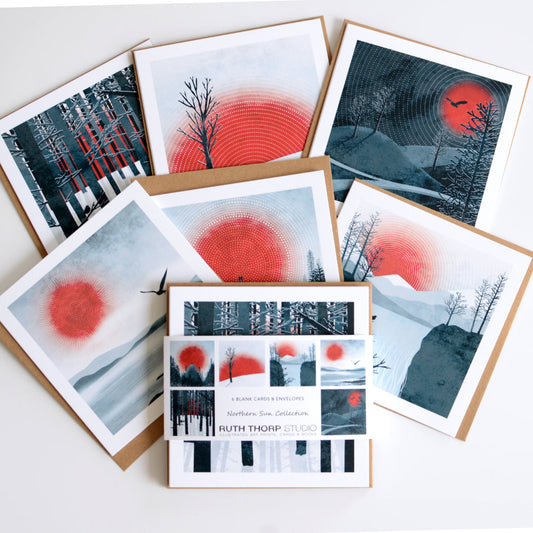 Ruth Thorp - Northern Sun - Pack of 6 Cards