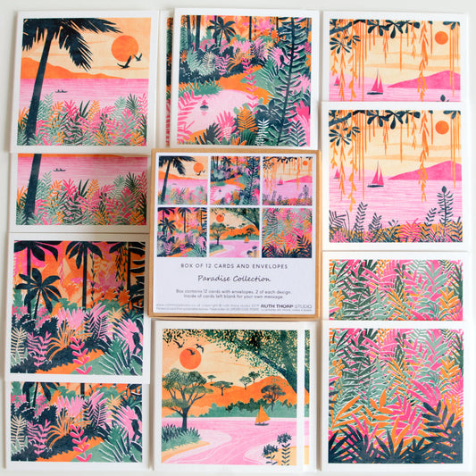 Ruth Thorp - Paradise - Box of 12 Cards artwork