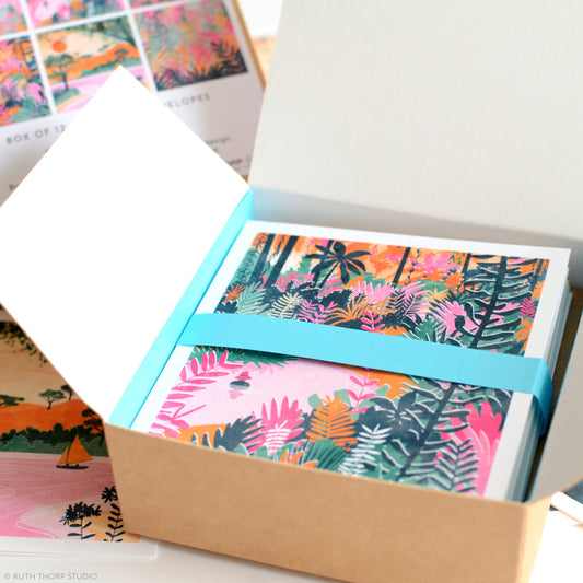 Ruth Thorp - Paradise - Box of 12 Cards atwork