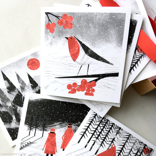 Ruth Thorp - Snowfall - Box of 12 Cards artwork