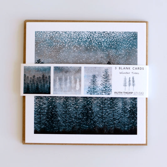 Ruth Thorp - Winter Trees - Pack of 3 Cards Heart Gallery