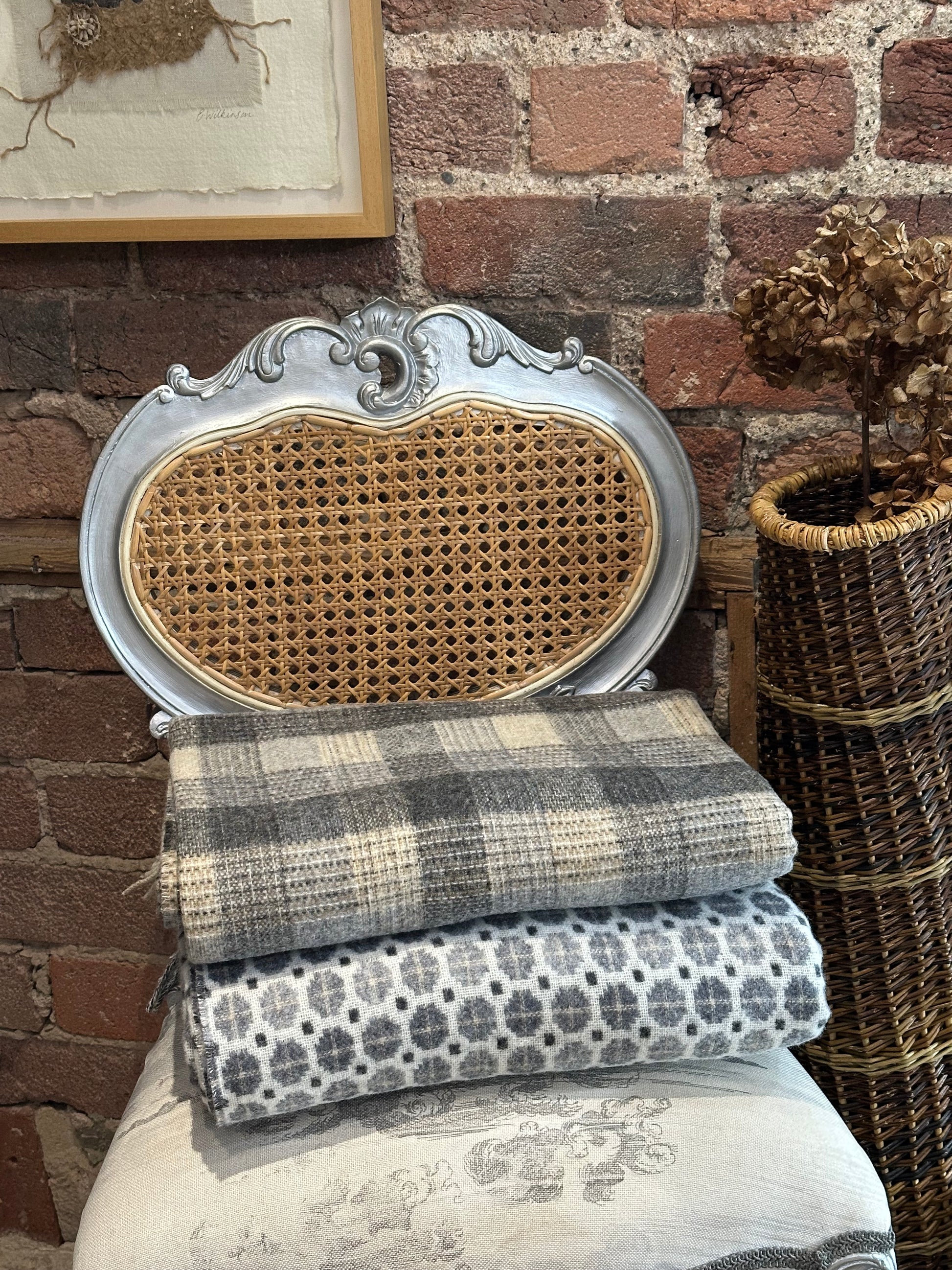 Bronte Moon throws, merino wool, for Heart Gallery Hebden Bridge