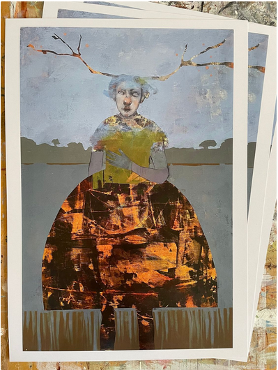rees Grow in the Shape of her Shadow A3 print Mrs Bertimus