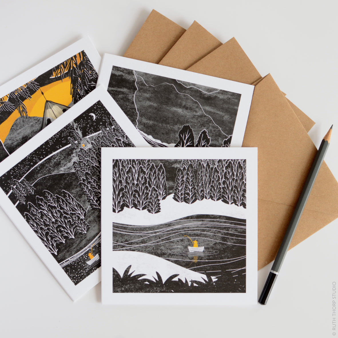 Ruth Thorp - Wilderness - Pack of 4 Cards artwork