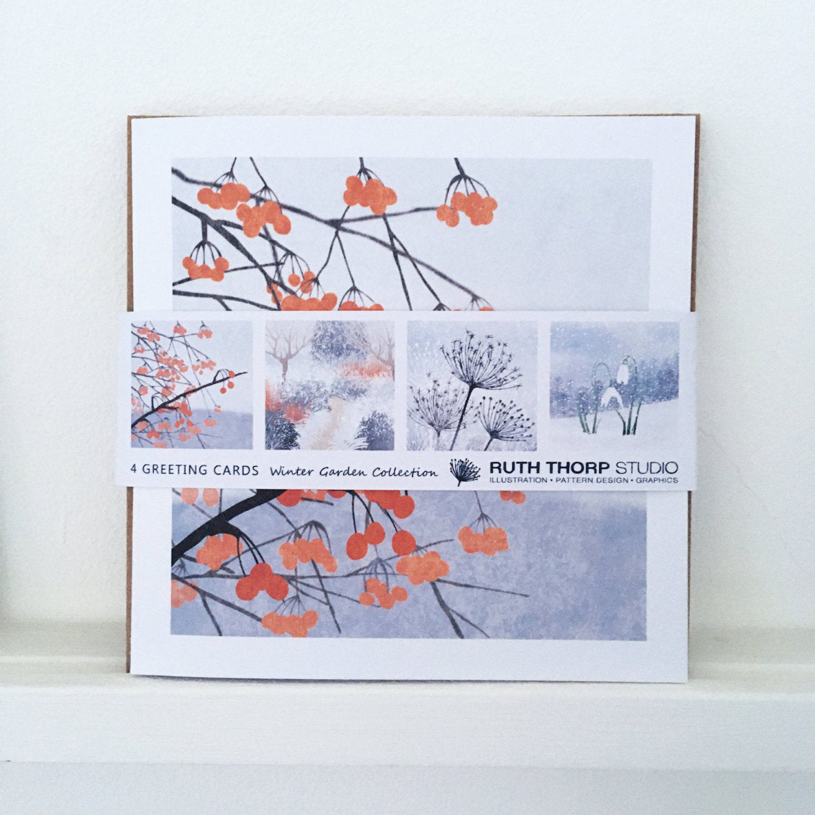 Ruth Thorp - Winter Garden - Pack of 4 Cards artwork