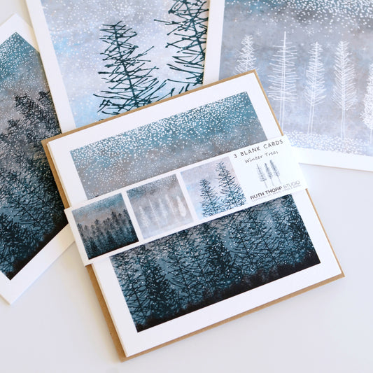 Ruth Thorp - Winter Trees - Pack of 3 Cards artwork