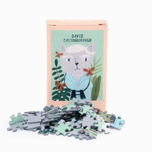 David Cattenborough - 99 Piece Mini Cat Jigsaw Puzzle
