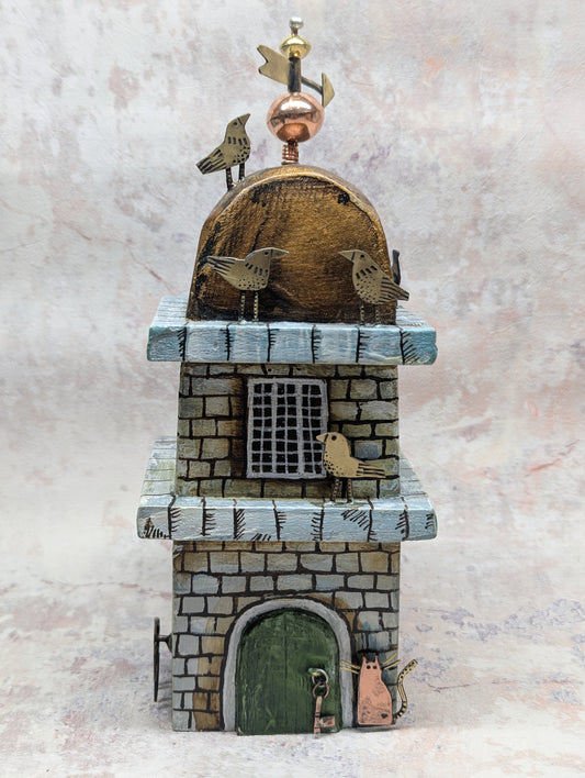 large Frances Noon house with fox