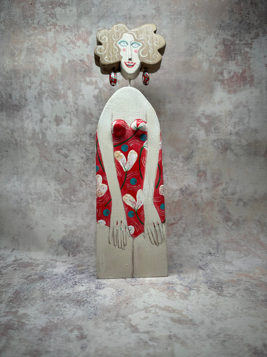 Lynn Muir sculpture for Portrait of a Northern town in Heart Gallery Hebden Bridge